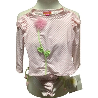Traje de baño Kate Mack Baby Biscolli 2 piezas UV — rosa — talla 4–#756 Foto 1 de 4