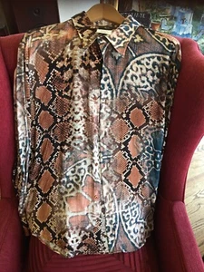 Roberto Cavalli Men’s Authentic Silk shirt LARGE (54 Italy)- EXCELLENT! - Picture 1 of 5