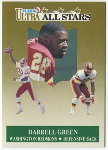 1991 Fleer Ultra Performances Insert #8 Darrell Green Washington Redskins - Picture 1 of 2