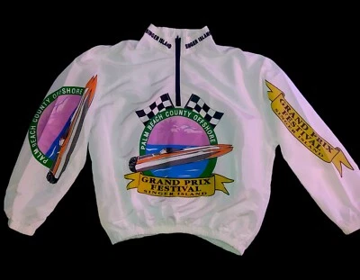 Extremely Rare VIntage 90s Surf Style Singer Island Windbreaker Jacket OSFA - Image 1 of 4