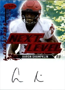 2022 SAGE HIT Next Level Autographs Red #NLSAS Aaron Shampklin Auto - NM-MT - Picture 1 of 1
