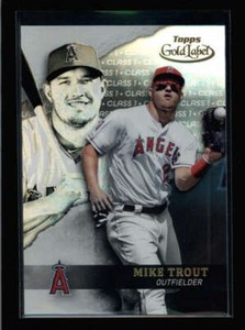 MIKE TROUT 2020 TOPPS GOLD LABEL #1 CLASS 1 AZ9347