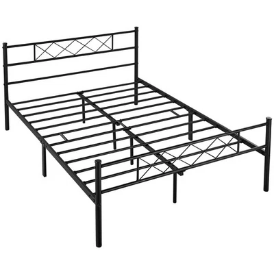 Twin Full Queen King Metal Platform Bed Frame w/Headboard Footboard - Image 1 of 4