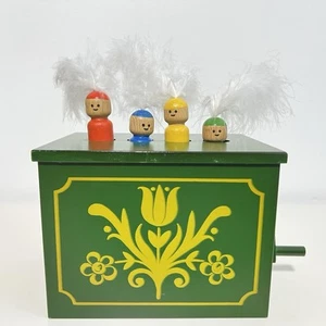 Vintage 1950s Wooden Toy Automaton Konrad Keller Working Winding Box - Picture 1 of 13