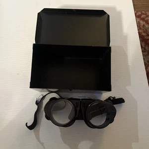 Wilson Steam Punk Schutzbrille Schutzbrille. Schöner Zustand Metallbox - Bild 1 von 10