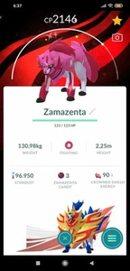 Pokemon-Shiny Zamazenta - Special Background Go Fest 2025-trade - Picture 1 of 1