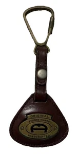 ¡VINTAGE! Llavero Etienne Aigner Cuero Metal NOV25 - Imagen 1 de 5