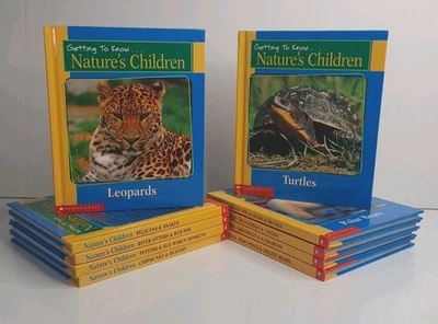 Lot of 10 Getting To Know Nature's Children Book Set Double Sided Scholastic - Image 1 of 4