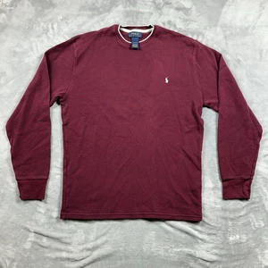 Ralph Lauren Herren Burgund Thermo Langarm Hemd Herren XL 100% Baumwolle - Bild 1 von 5