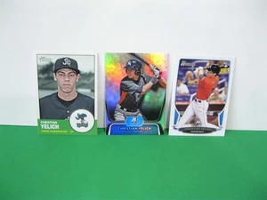 2011 TOPPS #13, 2013 TOPPS #40 &2012 TOPPS BOWMAN #BPP49 YELICH - Picture 1 of 7