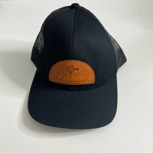 NUOVO VECCHIO CAPPELLO CAMIONISTA TOPPA ARCO SUD nero mulino a vento - Foto 1 di 3