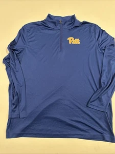 university of pittsburgh Fanatics Men’s 2XL 1/4 Zip Long Sleeve Shirt - Picture 1 of 4