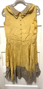 1920s Flapper Dress Authentic Drop Waist Size Small SOLD AS IS FRAGILE - Picture 1 of 21