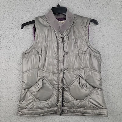 Chaleco acolchado Aventura para mujer talla grande gris forrado con cremallera cuello con puños embalable Foto 1 de 4