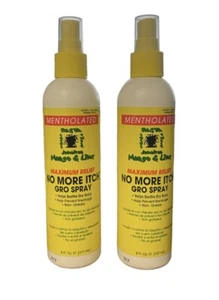 2 Jamaican Mango & Lime Maximum Relief No More Itch Spray Mentholated 8oz - Picture 1 of 2