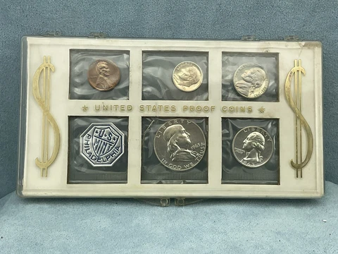 1963 PROOF SET, in the Original US MINT Sealed, in Display Holder Cover