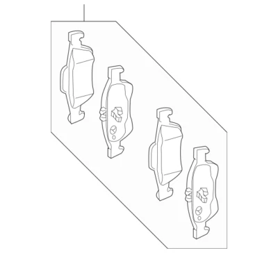 Задняя дисковая тормозная колодка Mercedes Benz E550 E350 E400 2010-2017 оригинальная 000420020590 - Изображение 1 из 3