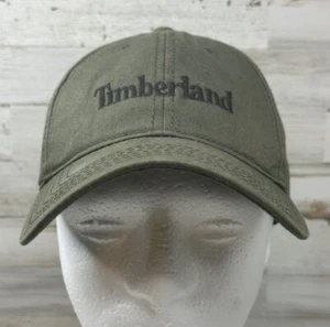 Timberland Hat Cap Snapback Olive Green Embroidered Front 100% Cotton - Picture 1 of 9