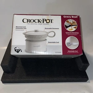 NEW Crock Pot Ceramic GRAVY BOAT Electric Gravy Warmer MIB - Picture 1 of 5