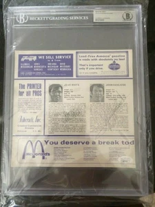 Jojo White John Havlicek Boston Celtics Mag Insert Signed JSA Beckett Rare Piece - Picture 1 of 5