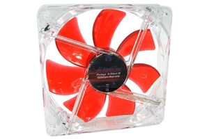 Phobya G-Silent 12 1500rpm Red LED ( 120x120x25mm ) - Bild 1 von 5
