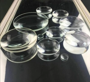 Plano Convex Lens Magnifier Round Glass Lens Diameter 50/60/100/150/200/300mm - Picture 1 of 15