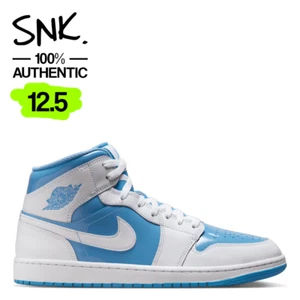 AIR JORDAN 1 MID SE mens sneakers FZ2142-114 white legend blue US Size 12.5 - Picture 1 of 11