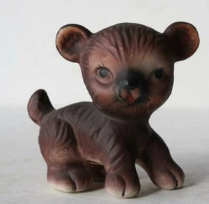 Bär Jungtier Figur auf allen vier braun Lefton Keramik Porzellan handbemalt Japan - Bild 1 von 1