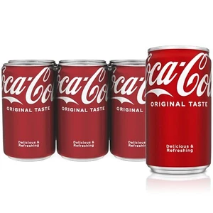 Coca-Cola Mini Soda Pop, 7.5 fl oz Cans, 6 Pack - Picture 1 of 6