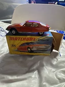 Vintage 1971 Matchbox Lesney Superfast, Citroen S.M. No.51, Made In England - Picture 1 of 23