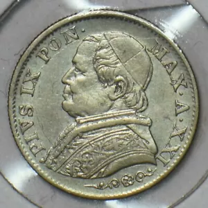 Vatican 1867 5 Soldi 296943 combine shipping - Picture 1 of 2