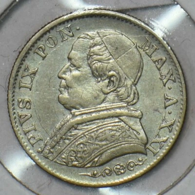 Vatican 1867 5 Soldi 296943 combine shipping - Image 1 of 2