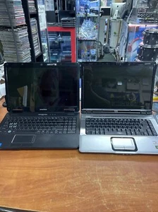 LOT OF 2 LAPTOPS 1 HP DV6000 &EMACHINES E525 FOR PARTS - Picture 1 of 11