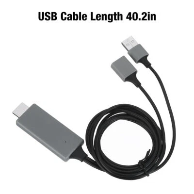 1080P HDMI Mirroring AV Cable for iPhone iPad Android Phone to TV HDTV Adapter - Image 1 of 4