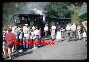 Mt. Washington Cog Railway train locomotive railroad 1958 Kodachrome 35mm slide - Picture 1 of 1