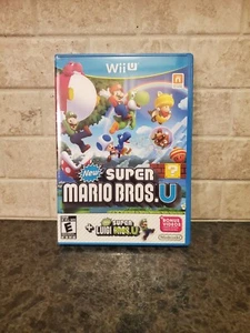 New Super Mario Bros. U + Super Luigi Nintendo Wii U - MISPRINT ESRB Rare SEALED - Picture 1 of 6