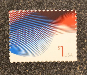 2015USA #4953 $1.00 Patriotic Waves - Mint NH one dollar 1 - Picture 1 of 1