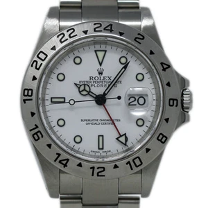 Rolex Explorer II 40mm White Dial Stainless Steel Automatic 16570 WARANTY #521-1 - Picture 1 of 5