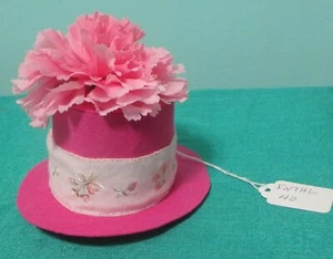 Pink Felt Fascinator White Band Big Pink Flower Women Girls Large Dolls FMTHL40 - Picture 1 of 10