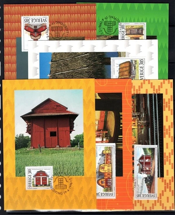 Sweden 1996 architecture maximum cards sets (6) - Image 1 of 1