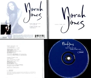JONES NORA *VG+* "TURN ME ON" b/ w "CRAZY(LIVE)" 2003 US BLUE NOTE CD SINGLE - Picture 1 of 1