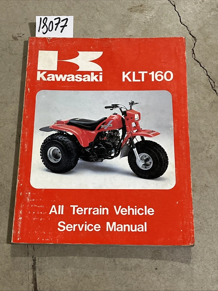 Kawasaki KLT160 1985 manual de servicio P/N 99924105201 Foto 1 de 4