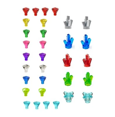 NEW Authentic LEGO Treasure Diamonds Jewels Crystals Minerals Rocks Rare Pieces - Image 1 of 2