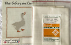 Kit point de croix tissu lin canard Ginnie Thompson canard Dublin 25 pièces 18" x 18"