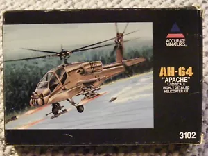 Accurate 1/100 15mm AH-64 Apache Helicopter Gunship Cold War - Bild 1 von 1