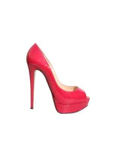 CHRISTIAN LOUBOUTIN Peep Toe Pumps (SIZE 37) - Picture 1 of 7