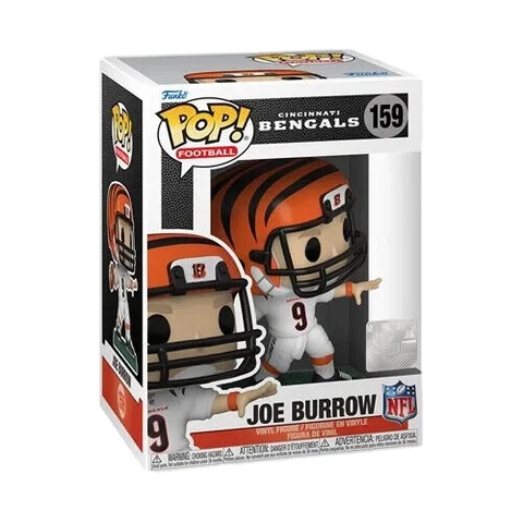 JOE BURROW CINCINNATI BENGALS ROOKIE FUNKO POP! VINYL FIGURE #159 WITH CASE Cover