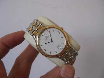 OMEGA MENS LADIES 18K/SS DE VILLE ULTRA THIN QUARTZ WATCH 32MM - Image 1 of 4