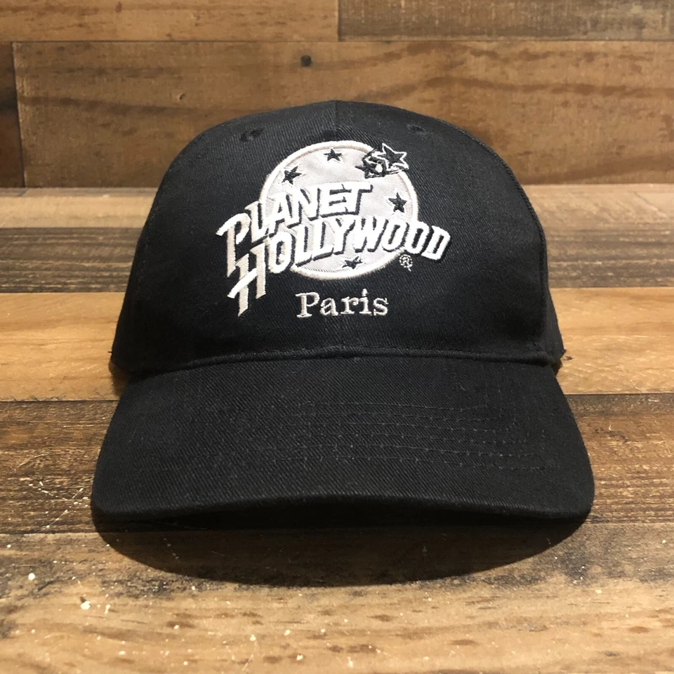De colección Planet Hollywood Sombrero Correa Papá Gorra Para Hombres Negro Blanco París Informal Foto 1 de 4