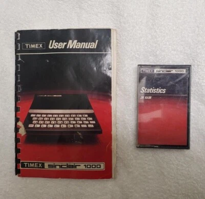 original TIMEX SINCLAIR 1000 User Manual & Statistsics Software, good used - Image 1 of 3